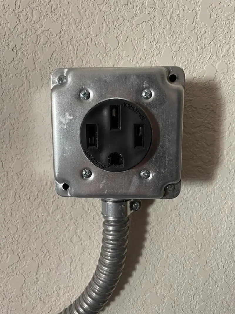 NEMA 14-50 outlet installed for Electrical Panel Upgrade in Coldwater